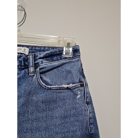 Abercrombie & Fitch 90s Relaxed High Rise Curve Love Womens 28 6S Medium Wash - Picture 6 of 13